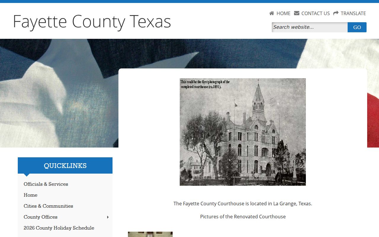 Fayette County court docket historic courthouse access