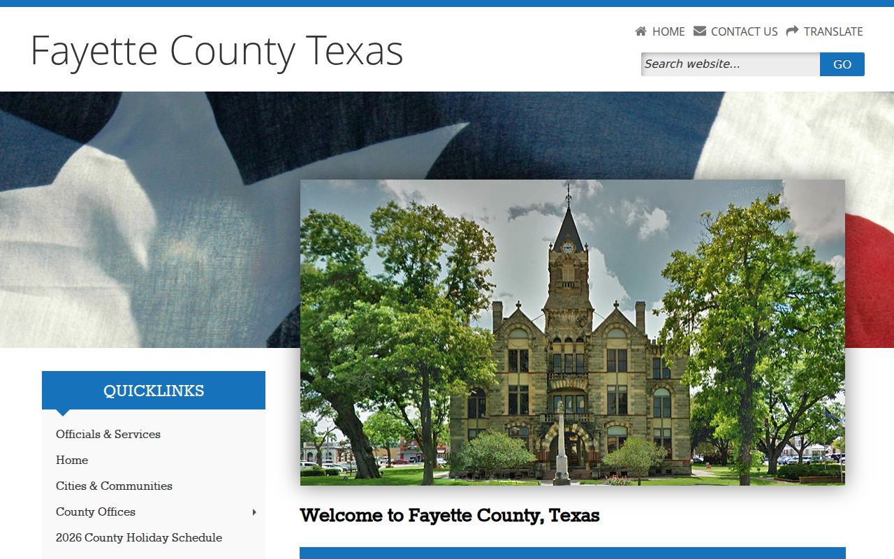 Fayette County court docket county office directory
